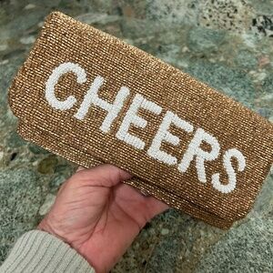 Moyna Beaded Foldover Envelope Clutch